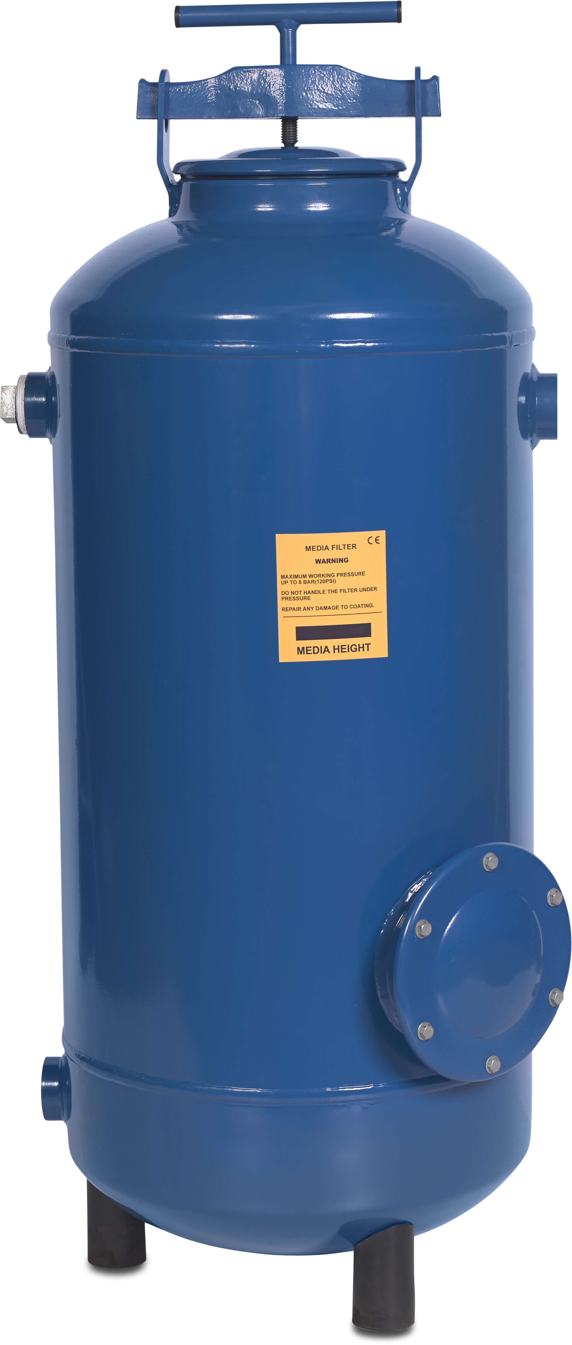 Yamit Stahlfilter carbon steel ST37.2 Epoxybeschichtung 16" Innengewinde 8bar Blau Typ F610