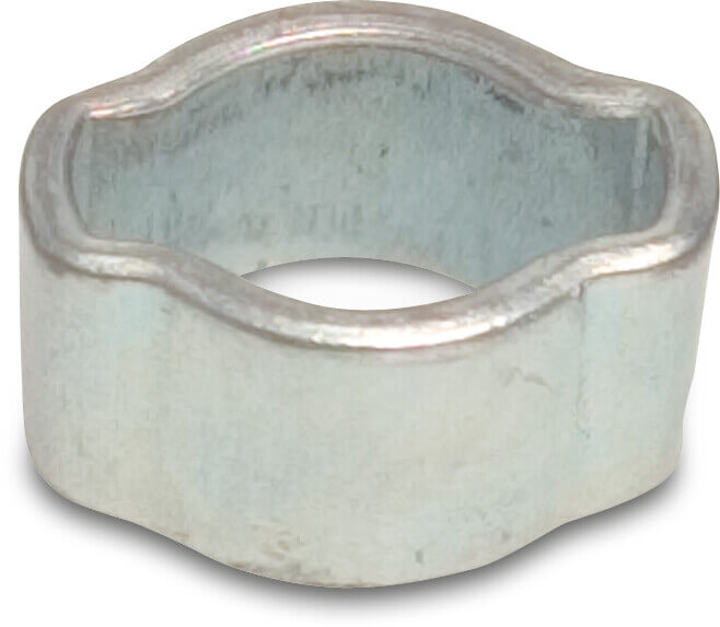 Profec 2-øret slangeklemme stål galvaniseret 27 mm x 31 mm 9,5 mm