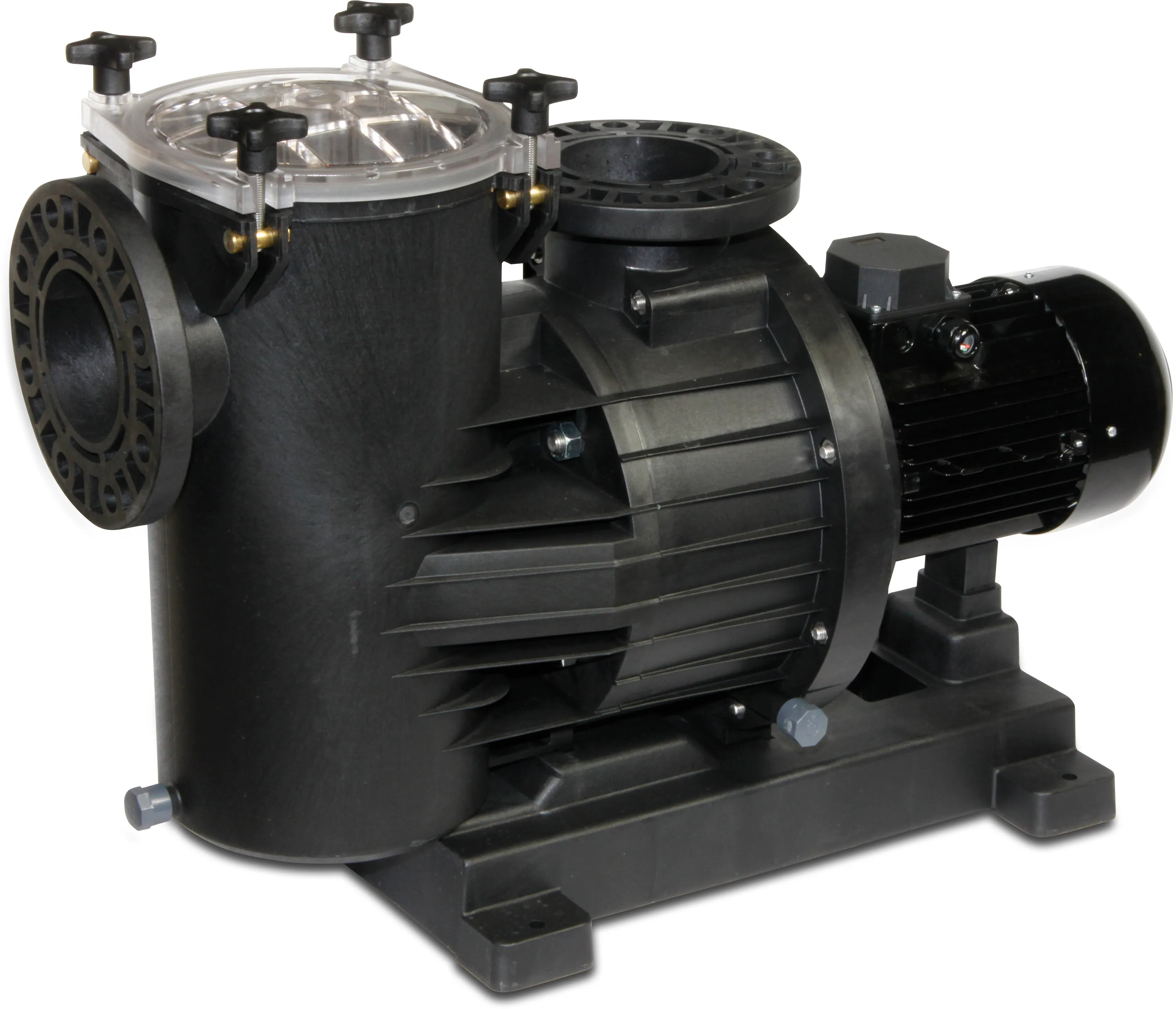 DAB High Flow centrifugal pool pump fibreglass-reinforced PP DN100 flange 6.9A 400VAC black type Europro 400T