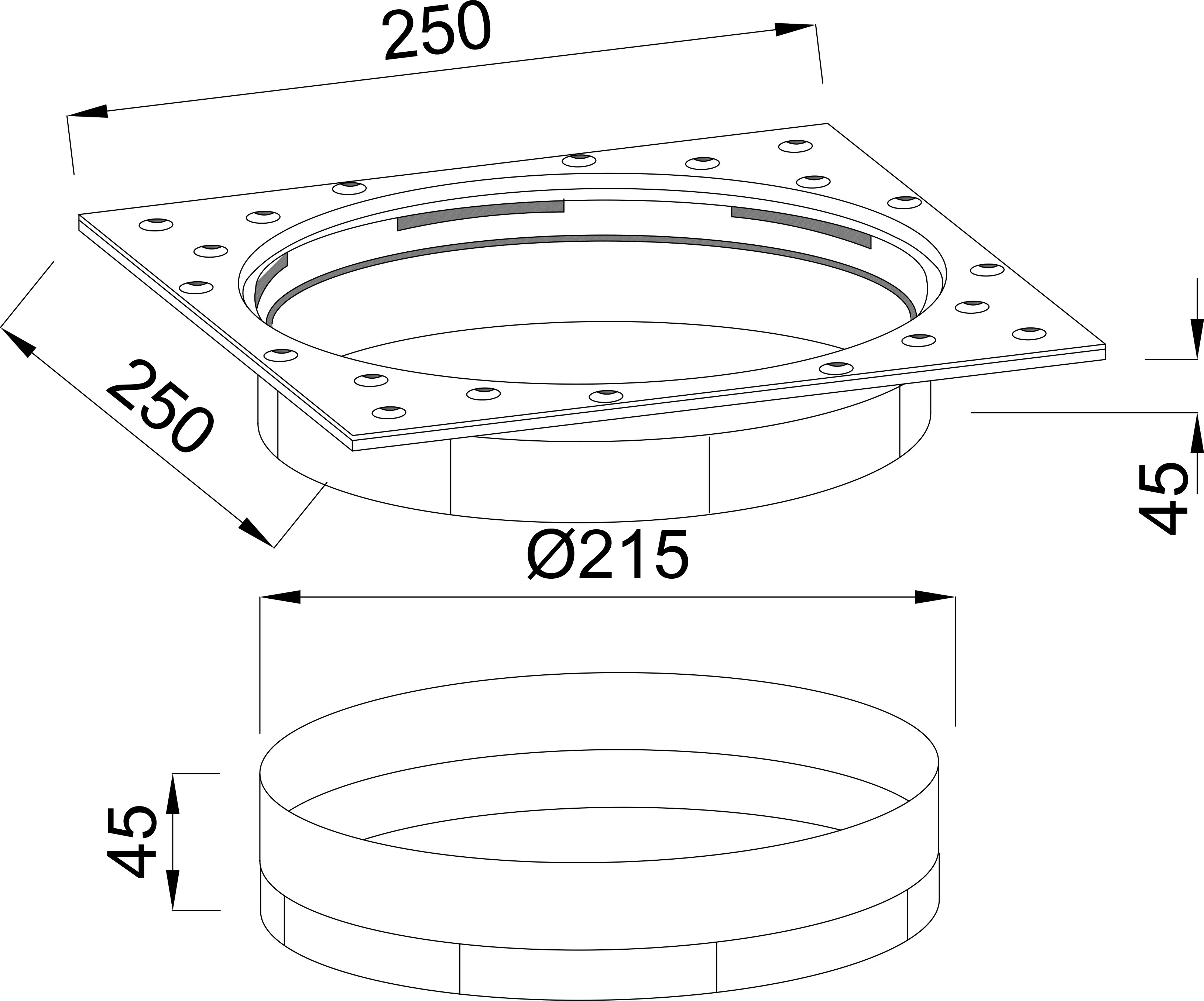 Ocean Height extension ABS white type Standard