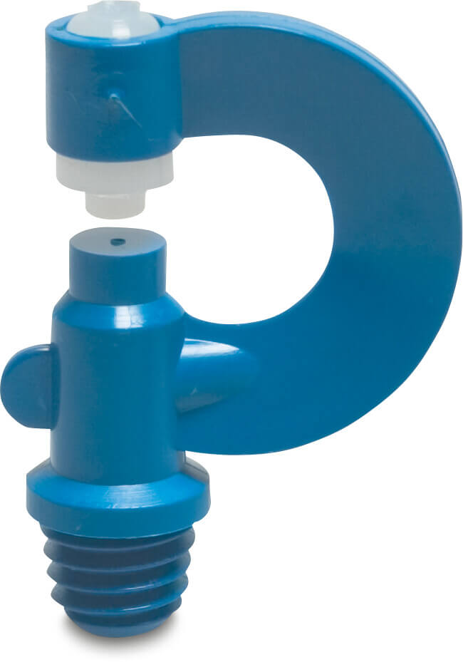 VDL Nebeldüse Nylon 3/8WW Außengewinde 1,00 mm 360° Blau/Weiß
