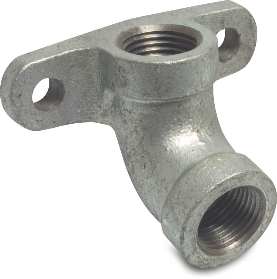 Drinker bracket 30° malleable cast iron galvanised 1/2" female thread