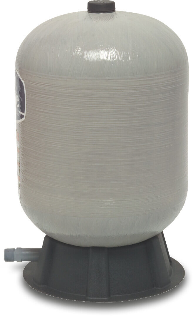 Wellmate Druckkessel Polyester 1" Außengewinde 8,5bar Grau 60ltr Typ vertikal