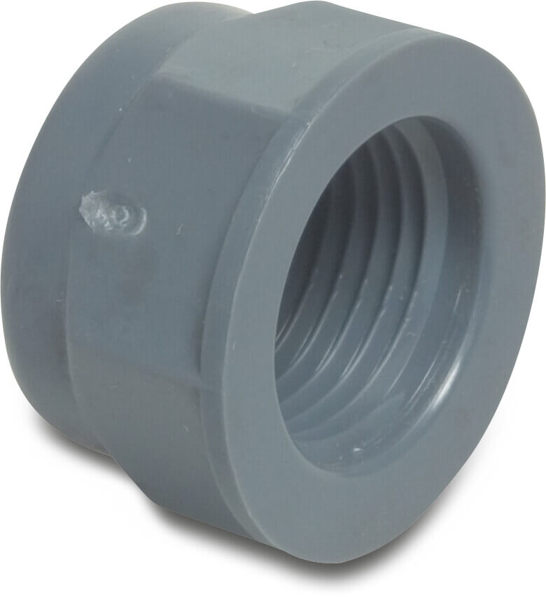 Kappe PP 2" Innengewinde 10bar Grau