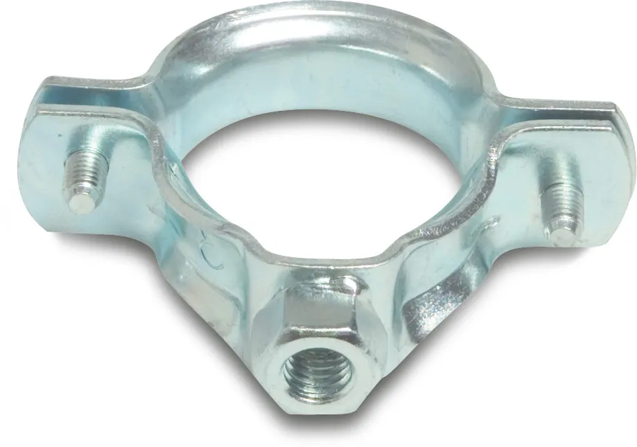 Pipe bracket steel galvanised 110 mm x M8 female thread type OBO 2-piece