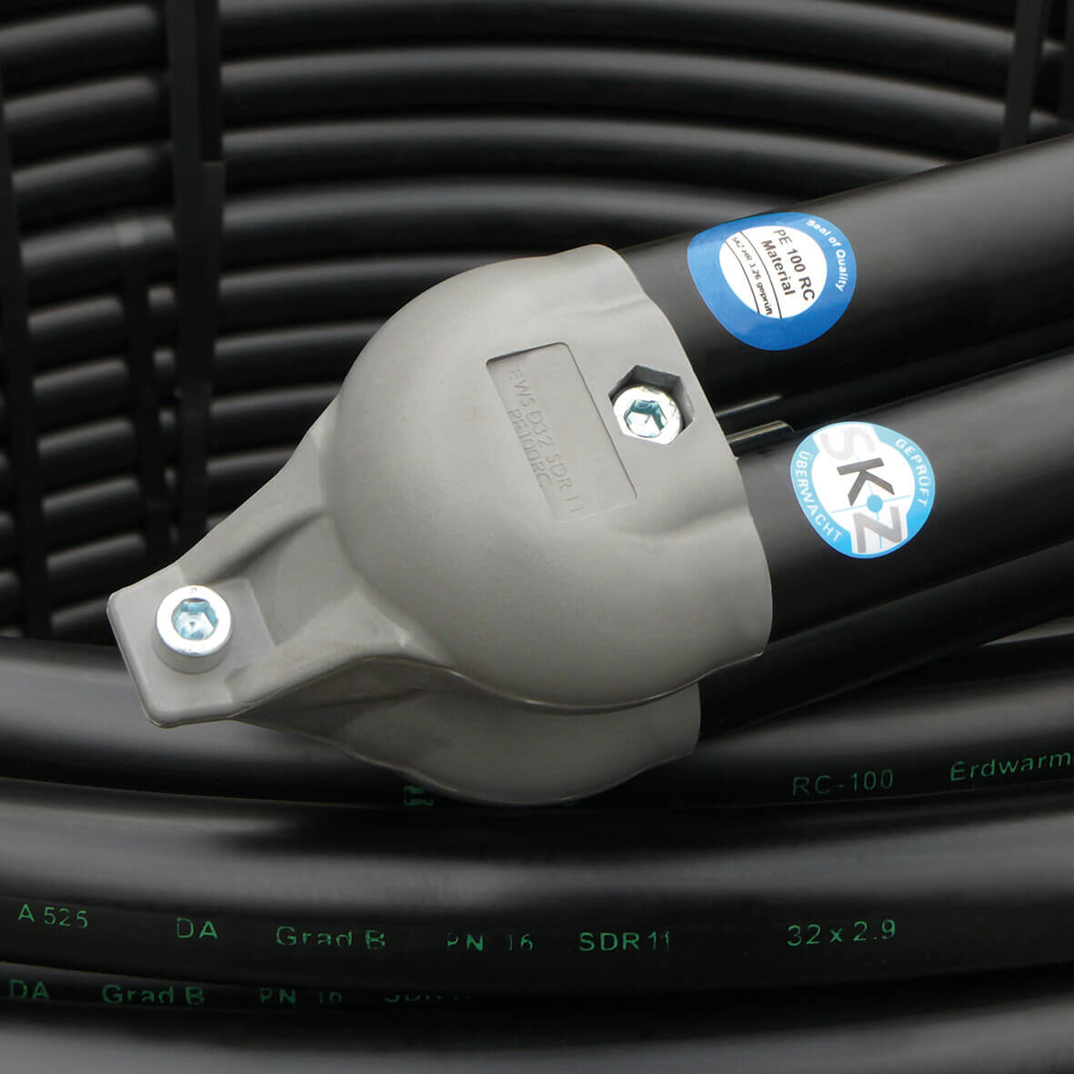 Profec Geothermal probe PE100 40 mm plain SDR11 16bar black 90m KOMO type double