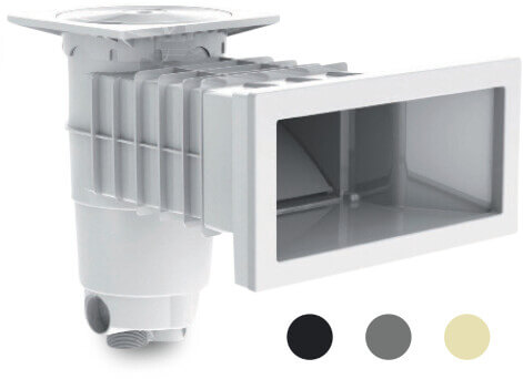 Weltico Skimmer ABS 1 1/2" x 2" binnendraad antraciet type A400 Design