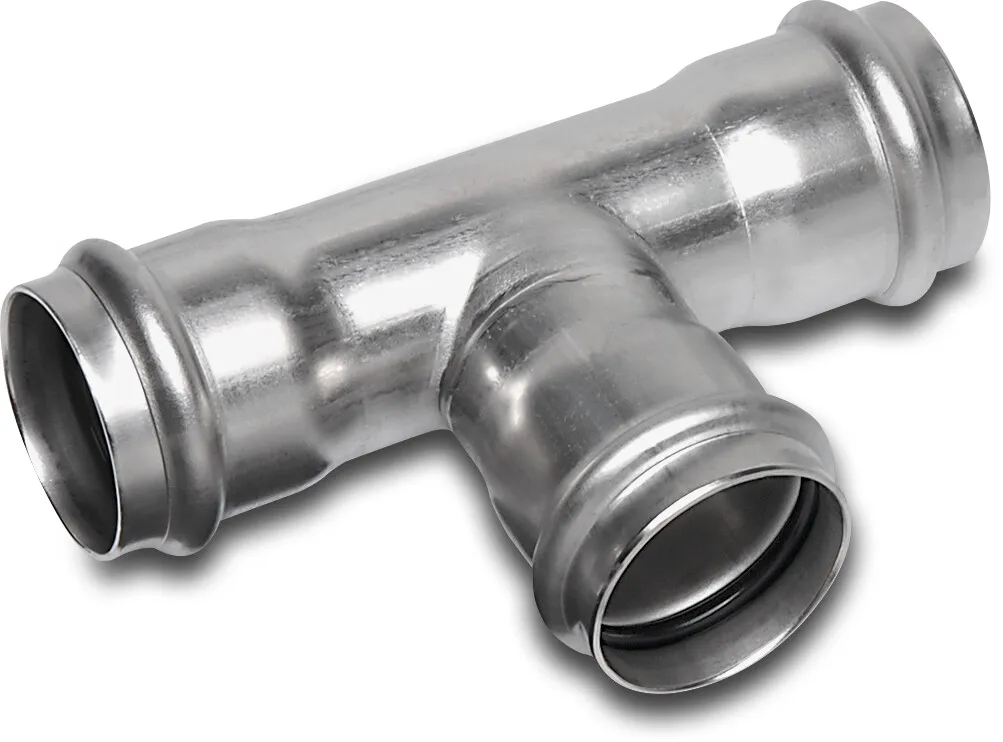 Bonfix Verloop T-stuk 90° RVS 316L 28 mm x 22 mm x 28 mm pers KIWA