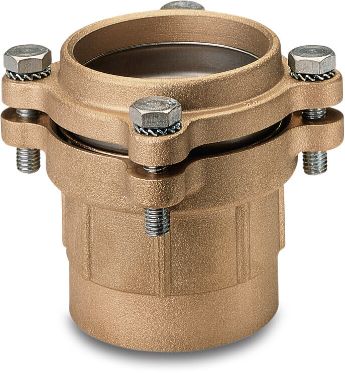 Itap Adaptor socket brass 90 mm x 3" compression x female thread 16bar DVGW type 010FL