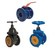 Cast iron gate valves