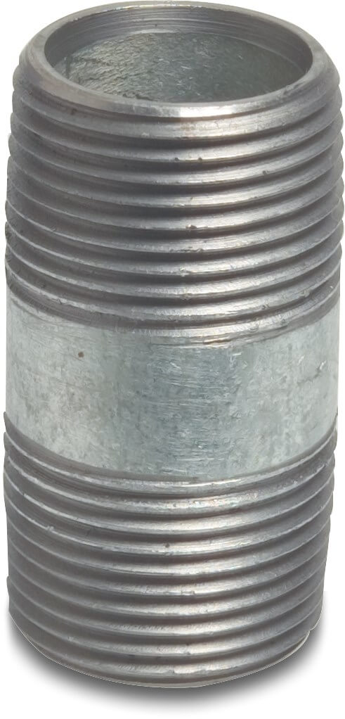 Profec Nr. 23 Pipe nipple steel galvanised 3/8" male thread 38 mm type BS1387