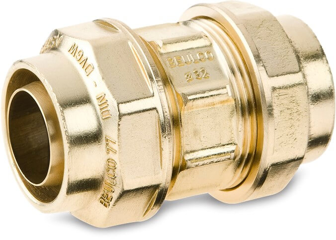 Beulco Socket brass 40 mm compression SDR 9 10bar KIWA type 7705