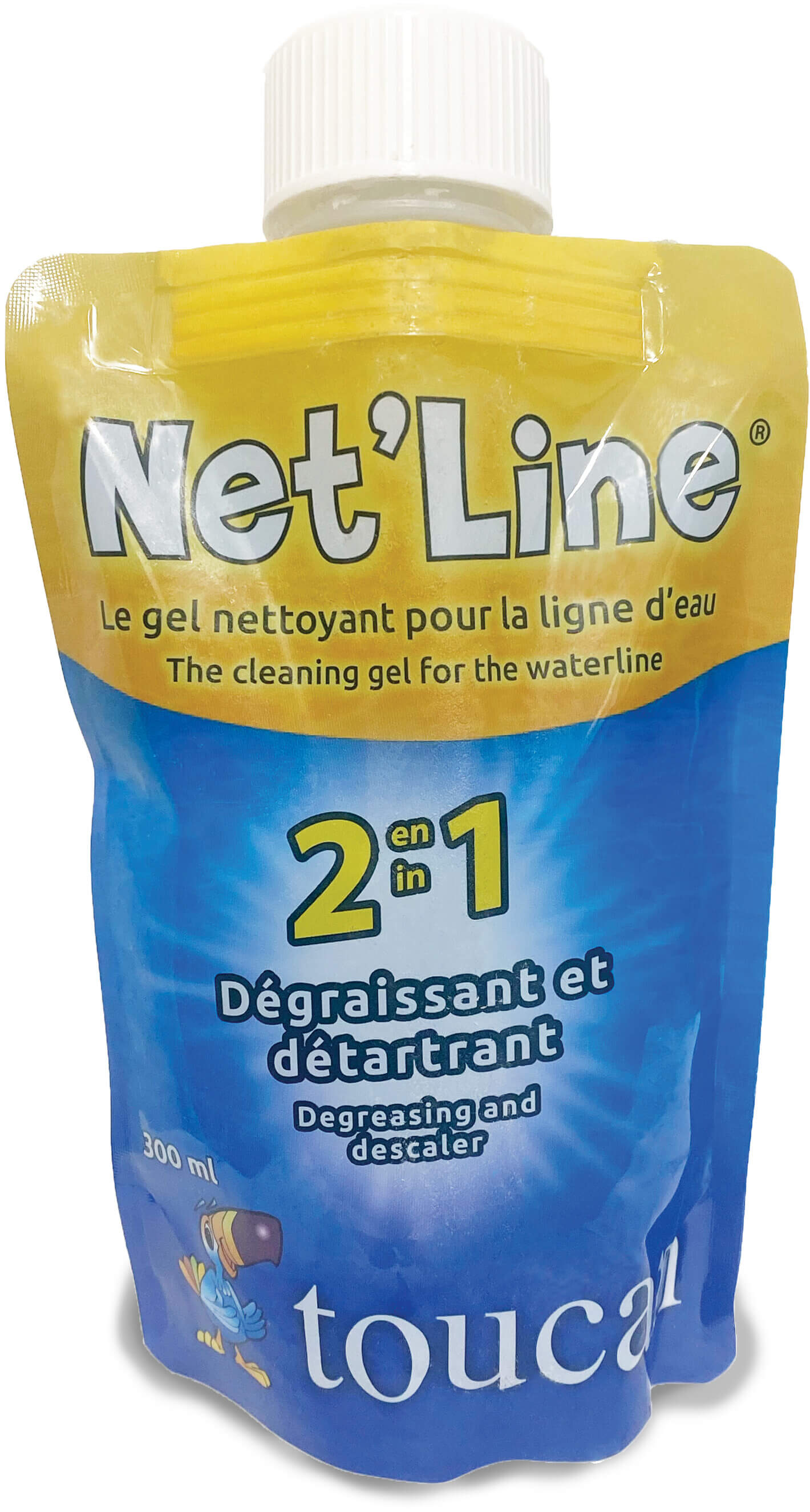 Net'Line żel do czyszczenia linii wody typ etykieta EN/FR
