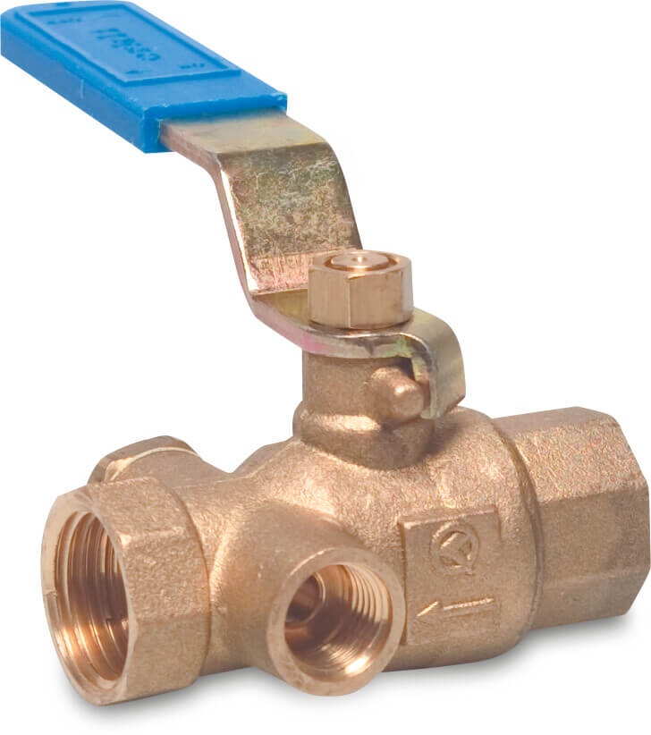 Bonfix Stopcock brass 3/4" female thread 10bar KIWA