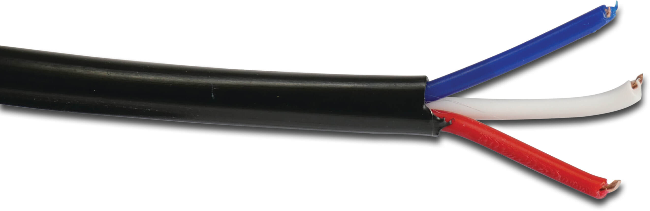 Electrical cable copper grey 100m type 12 x 0,8mm² 12 colourcoded conductors