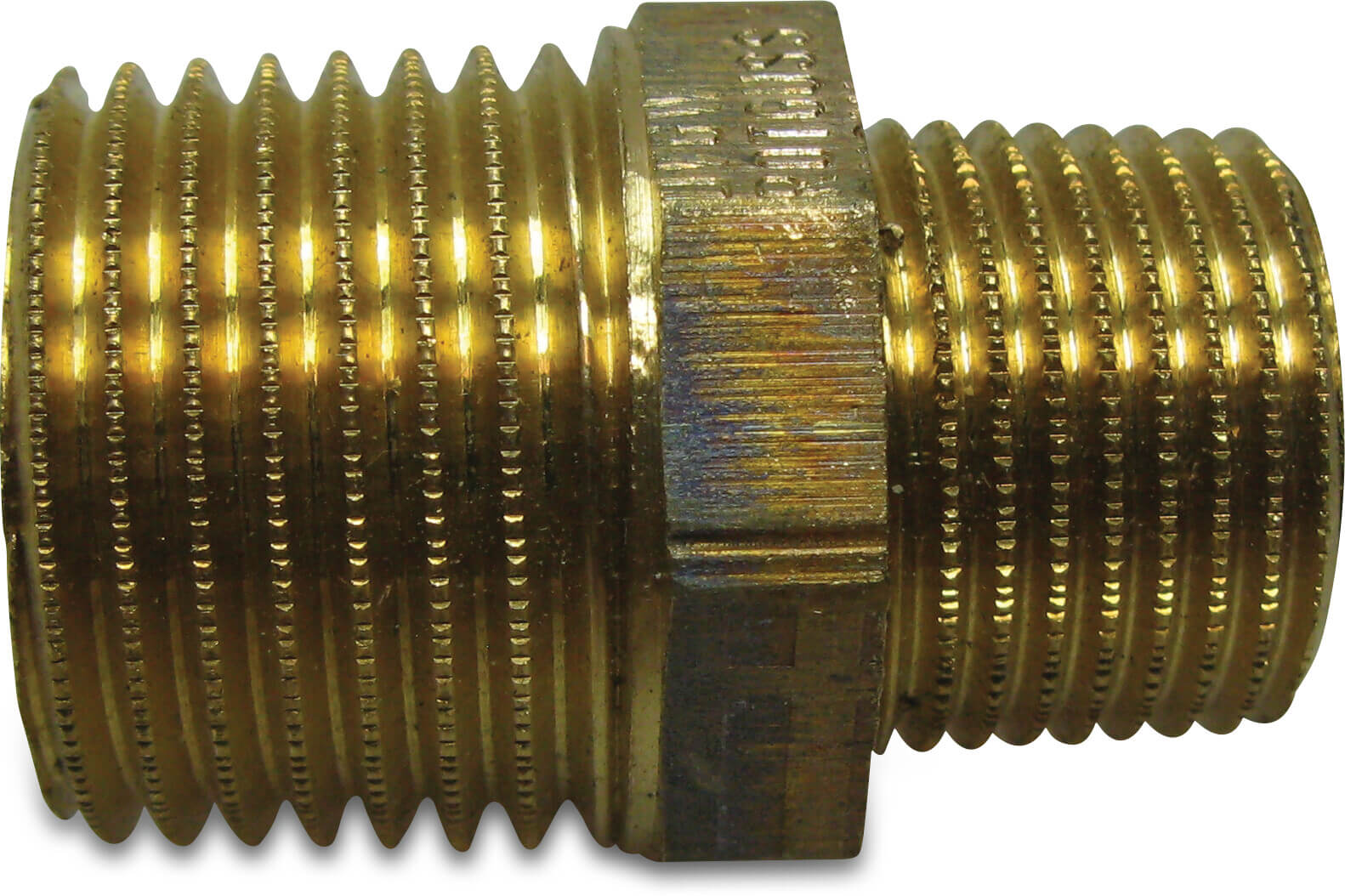 Nr. 245 Reducing nipple bronze 1" x 3/4" male thread 16bar