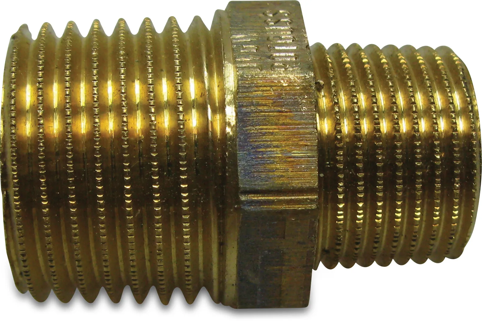 Nr. 245 Reducing nipple bronze 1" x 3/4" male thread 16bar