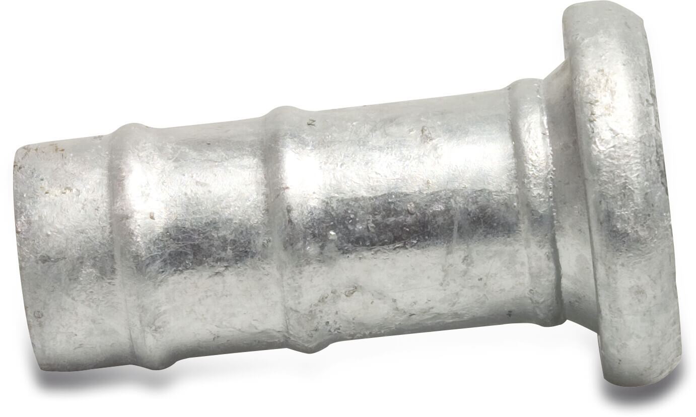 Quick coupler adaptor steel galvanised 108 mm x 102 mm female part Bauer x hose tail type Bauer S78