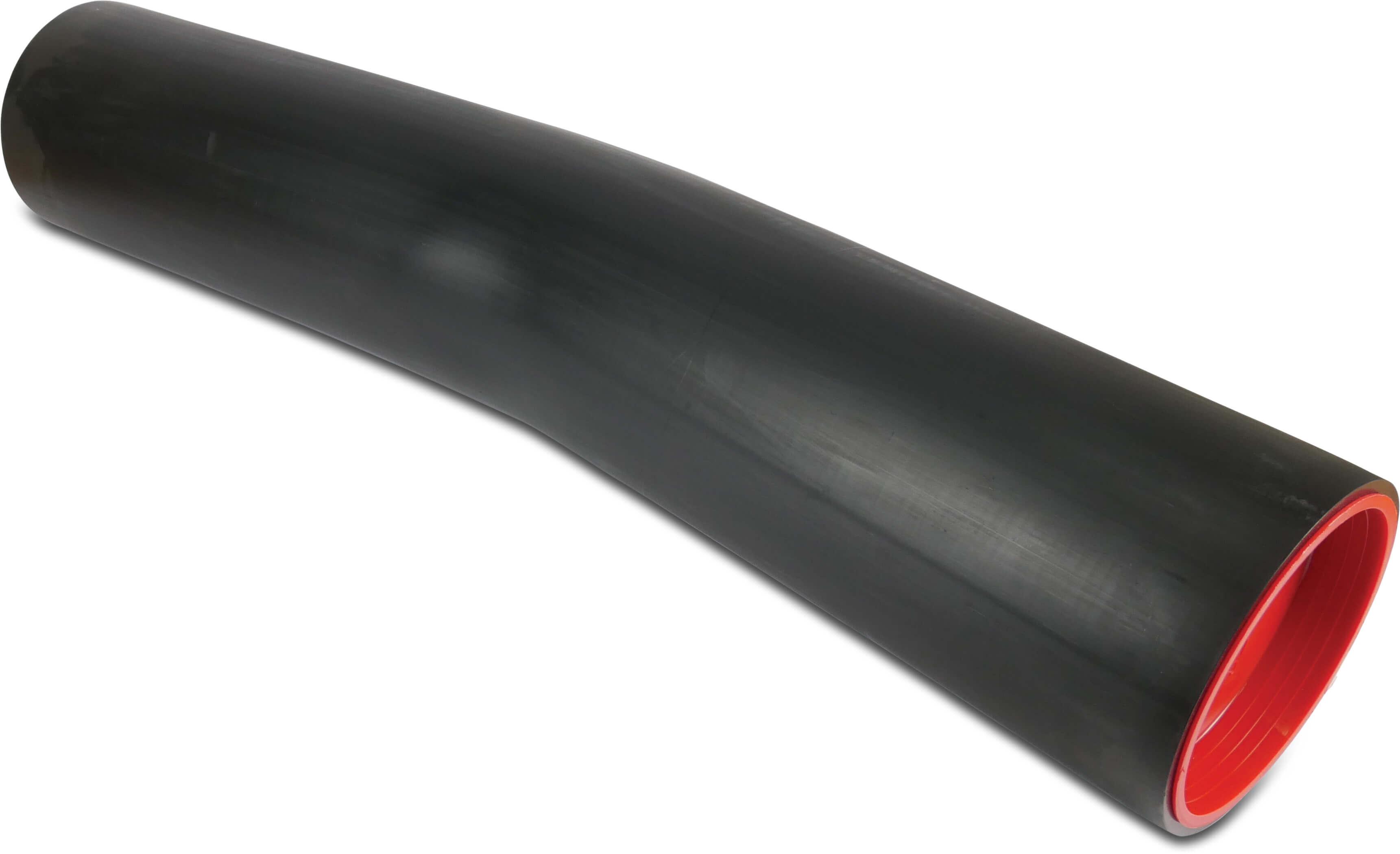 Bend 11° PE100-RC 90 mm plain SDR17 10bar black DVGW type made from tubing