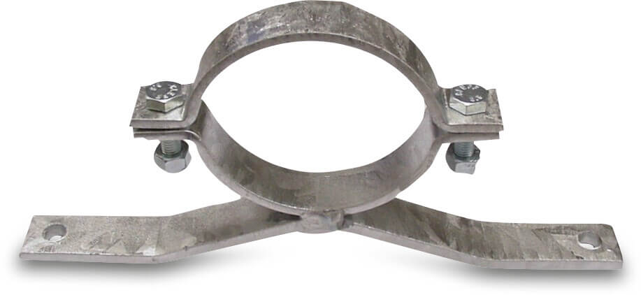 Pipe clamp steel galvanised 150-160 mm