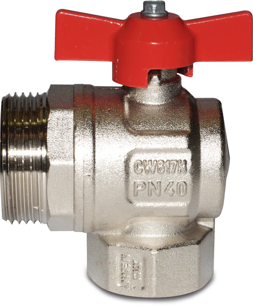 Itap Zawór kulowy mosiądz niklowana 3/4" x 1" GW x GZ 40bar typ 298SDC