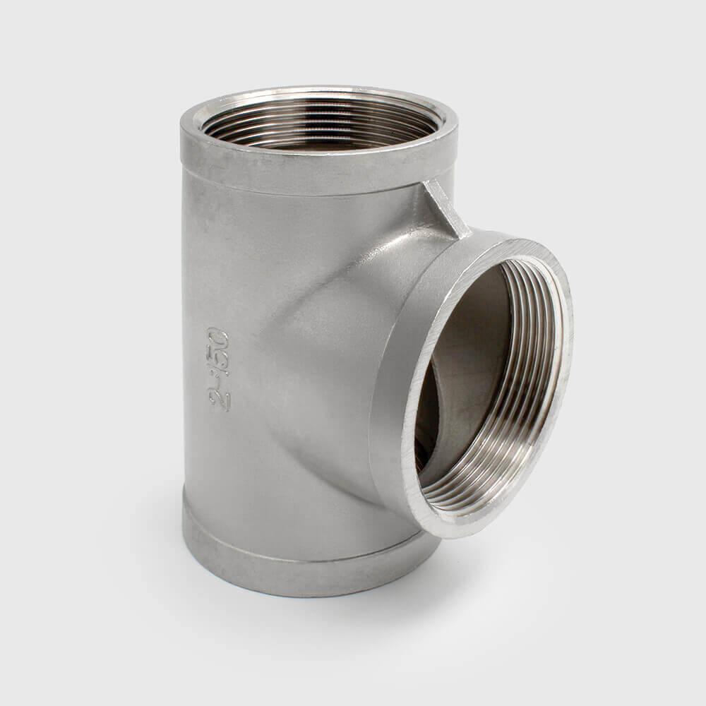 Profec Nr. 130 T-piece 90° stainless steel 316 1" female thread 16bar