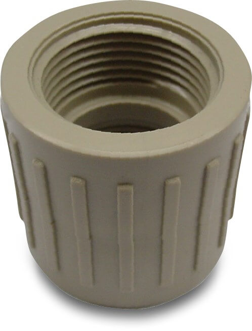 Socket PP 1/2" female thread 10bar beige