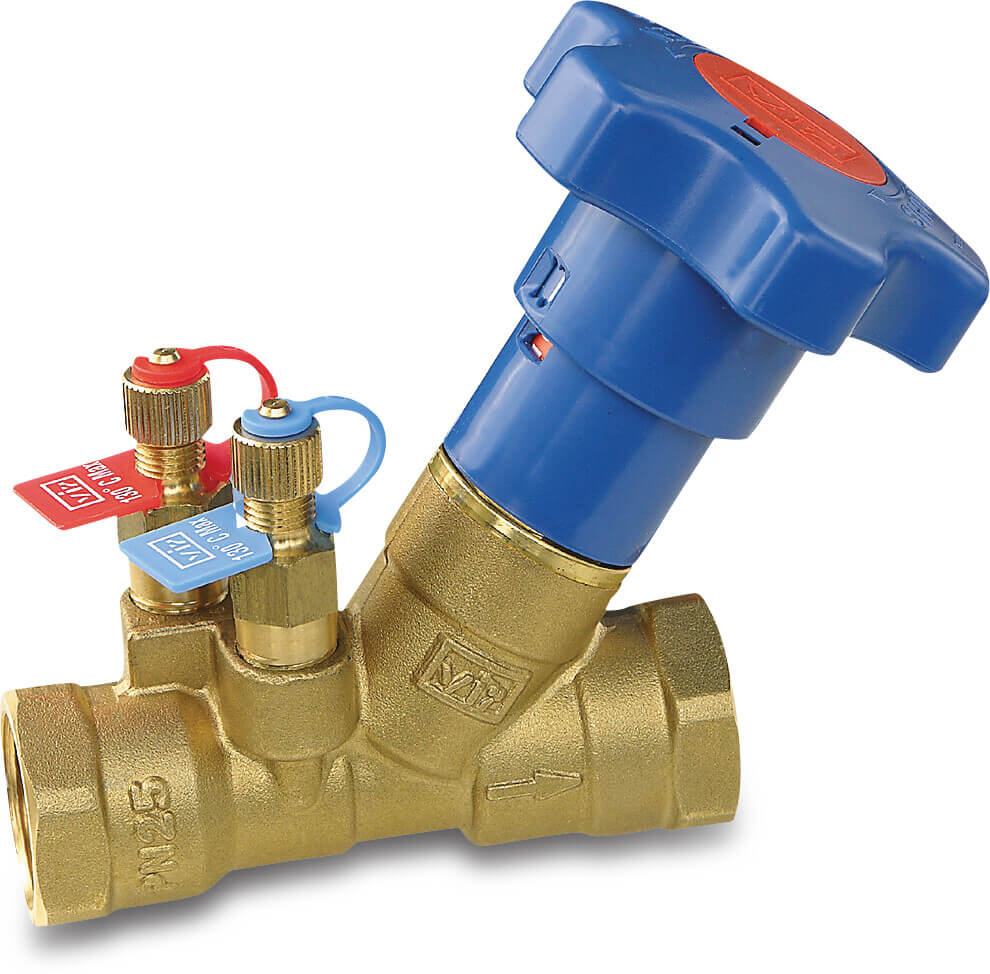 VIR Vanne d’équilibrage statique laiton 2" filetage femelle 25bar DN50 WRAS type 9515