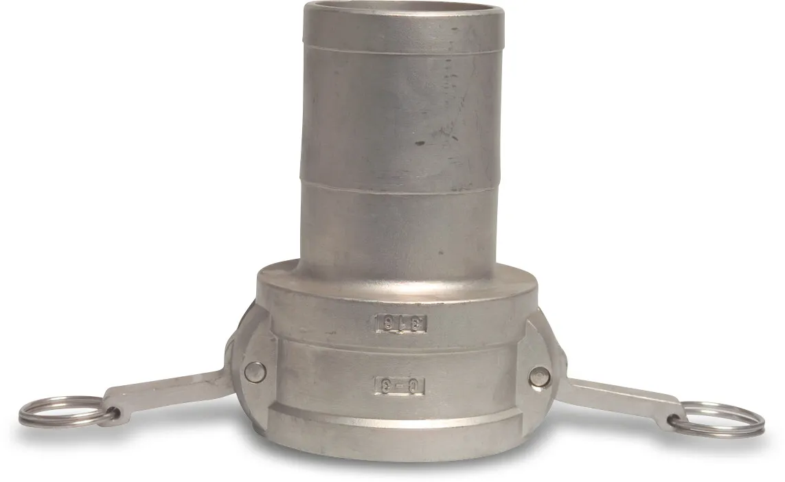 Quick coupler stainless steel 316 3/4" x 19 mm female part Camlock x hose tail 16bar type Camlock C