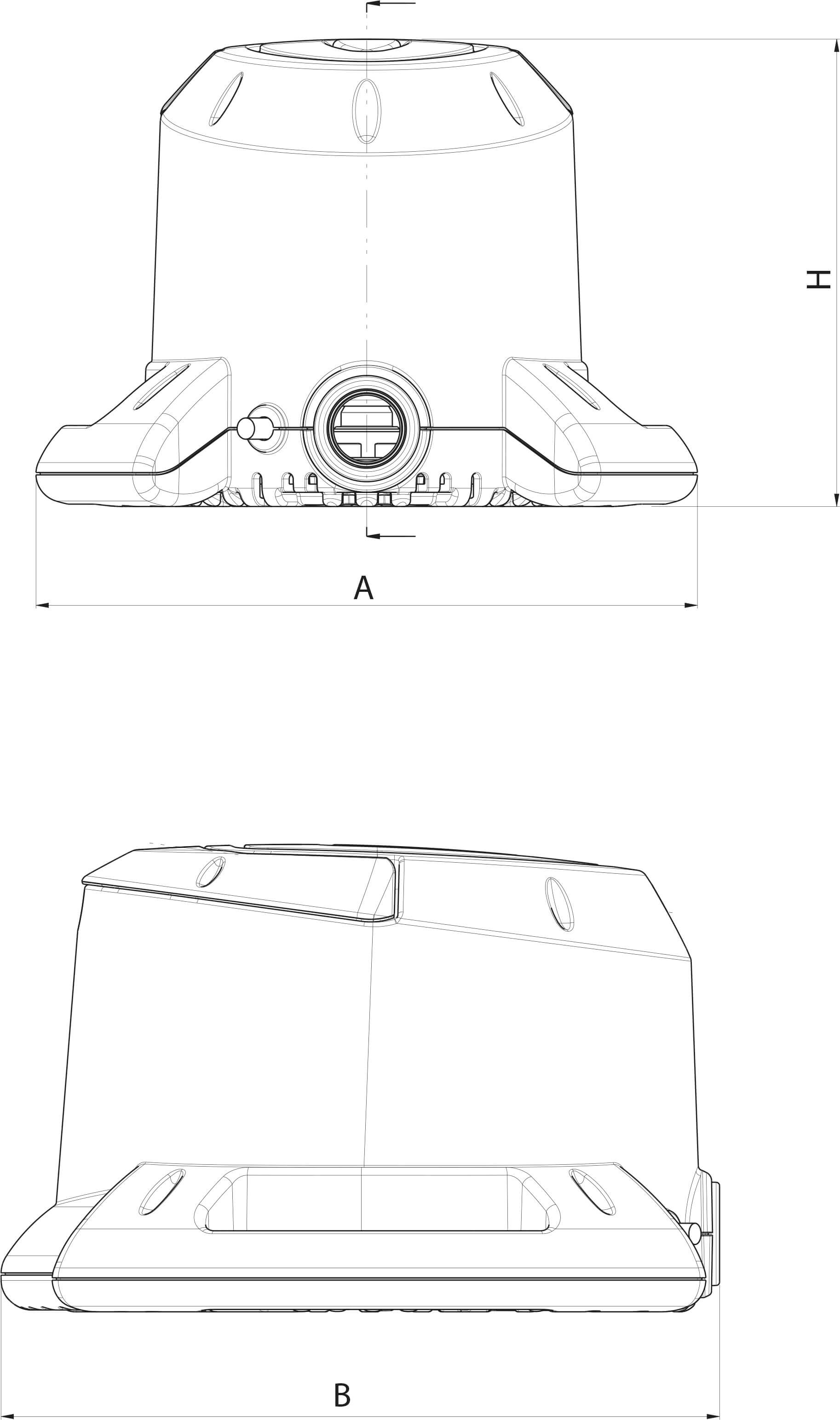 DAB Submersible pump technopolymer 1" female thread 4,8A 230VAC black type Eurocover