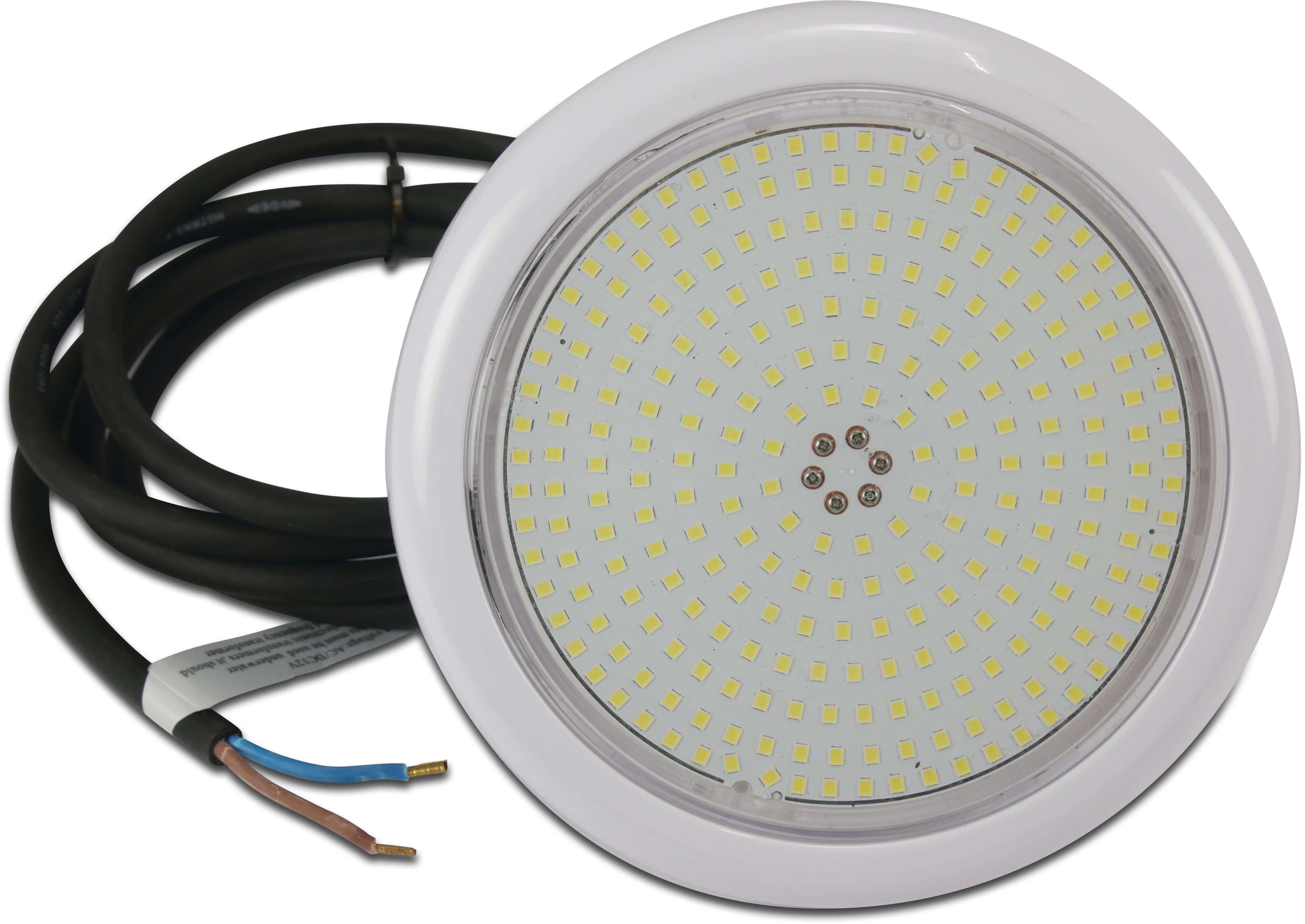 Flotide Schwimmbad LED Lampe 1 1/2" fitting Polycarbonat 12VAC Weiß/Blau 35W
