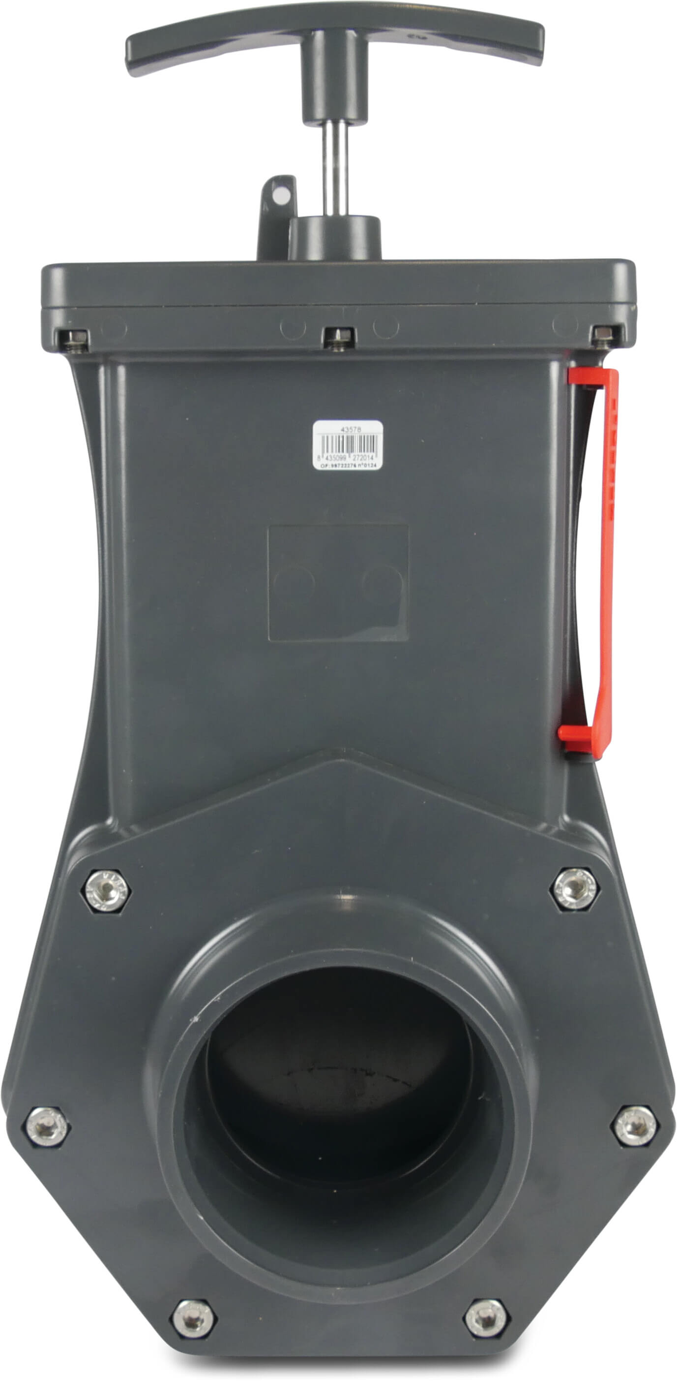 Profec Zugschieber PVC-U 110 mm Klebemuffe 1,5bar Grau