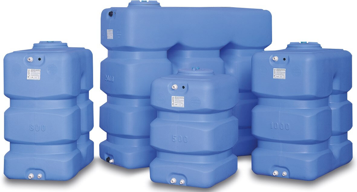 Tank LDPE blue 500ltr type CP vertical