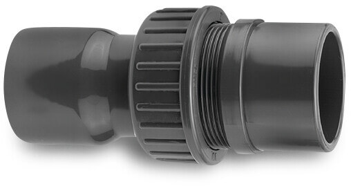 VDL 2/3 unionskobling PVC-U 32 mm x 32/40 mm limmuffe x limmuffe/limstuds 10bar grå