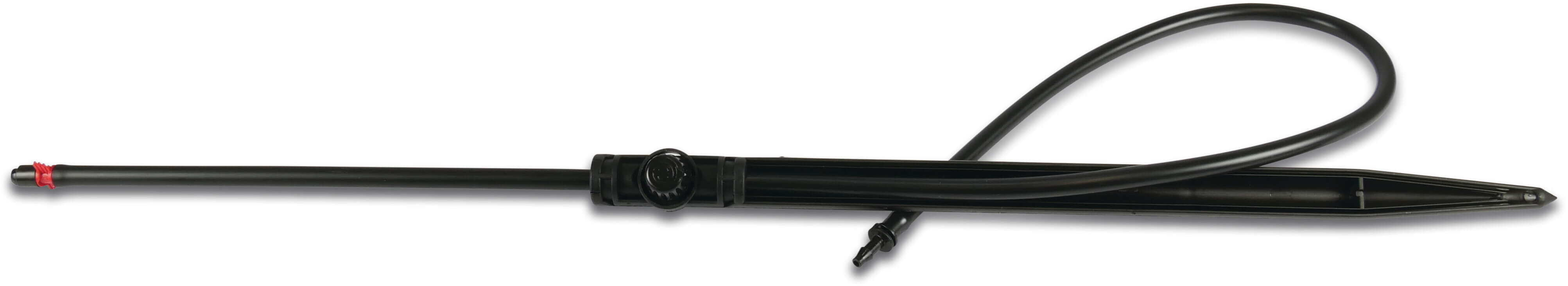 Mini sprinkler plastic 6 mm push-in 90° 51cm type jet spike 310-90