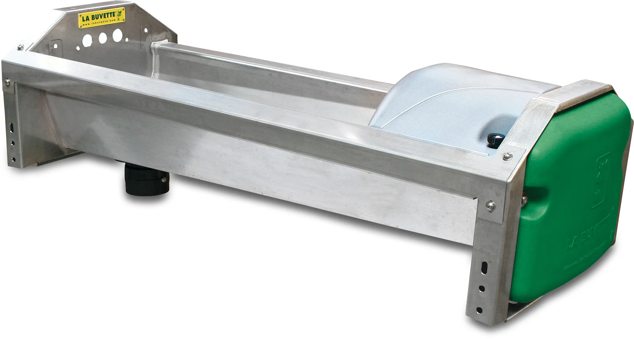 La Buvette Rapid-drain trough stainless steel 39cm 140cm 66ltr type GV150