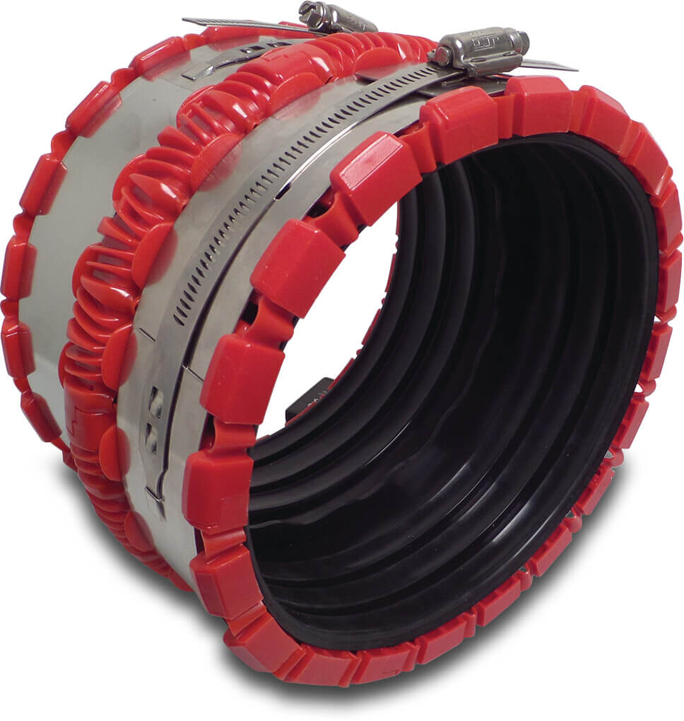 Flexible Rohrverbindung DN125 x 123 - 161 mm