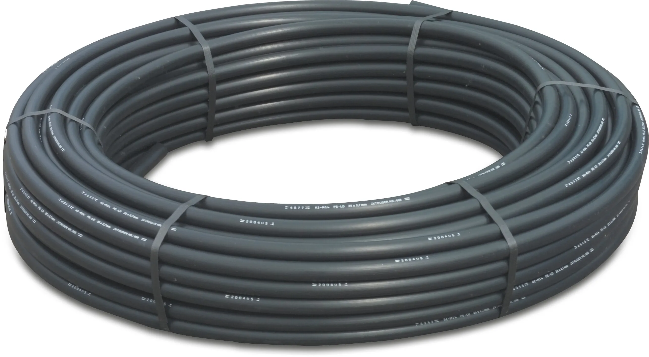 Trykrør PE100 75 mm x 4,5 mm glat SDR 17 10bar sort 100m DVGW