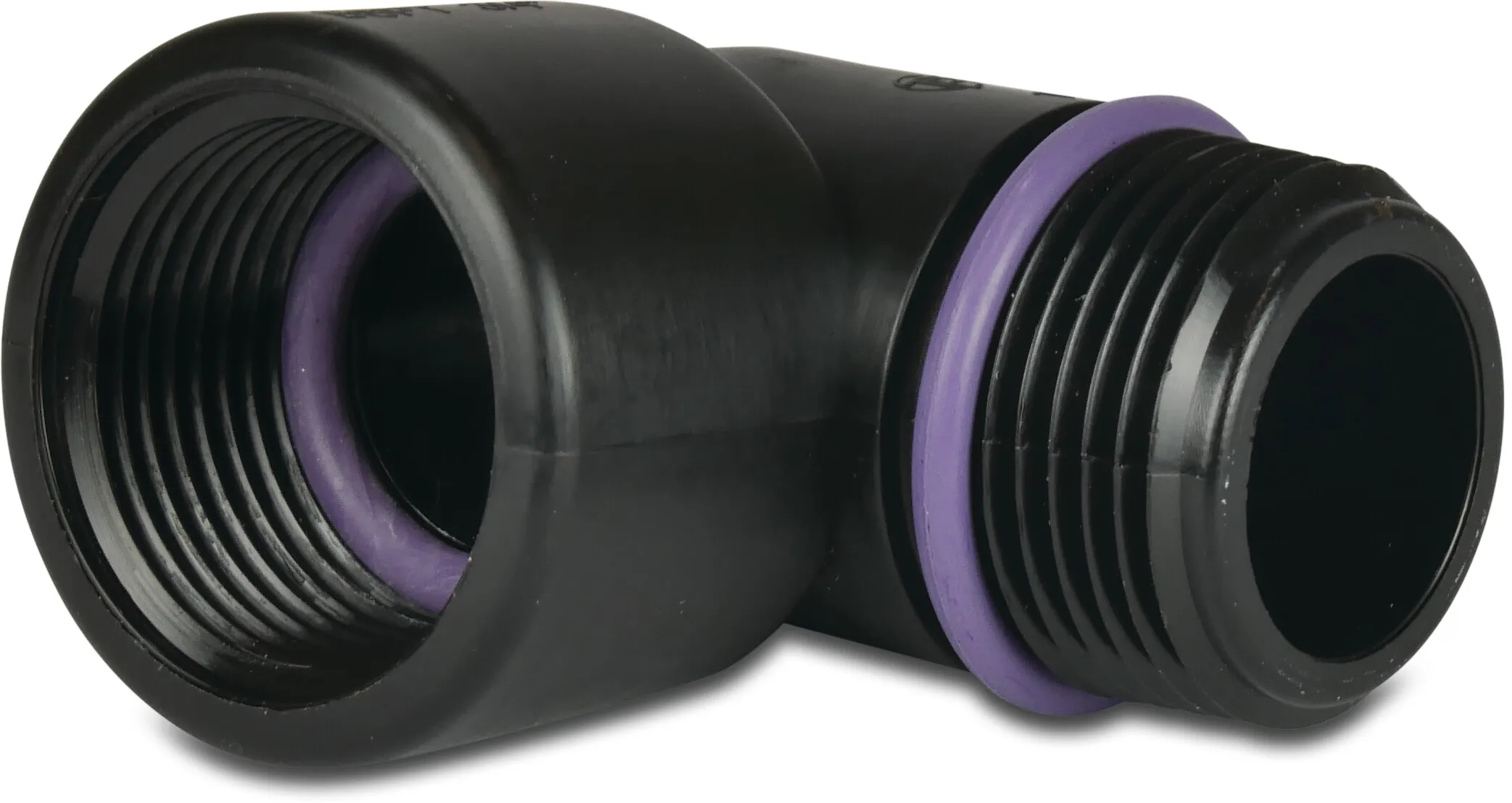 Tavlit Coude à 90° PP 1" filetage mâle x filetage femelle 10bar type Self Seal