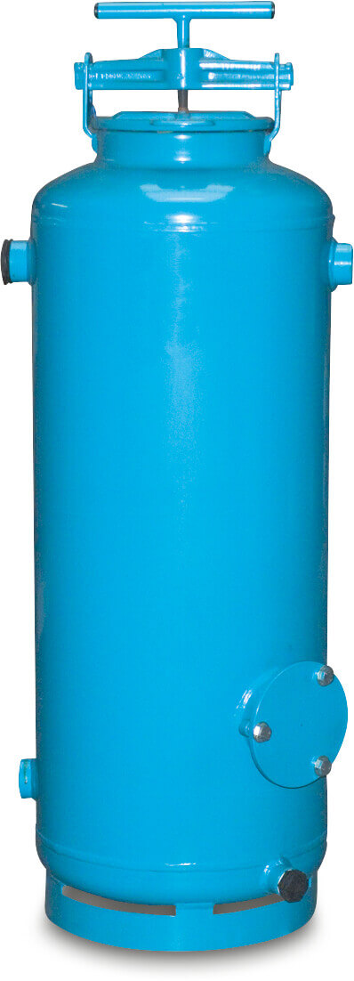 Zandfilter staal epoxy coating flens 10bar blauw type 200