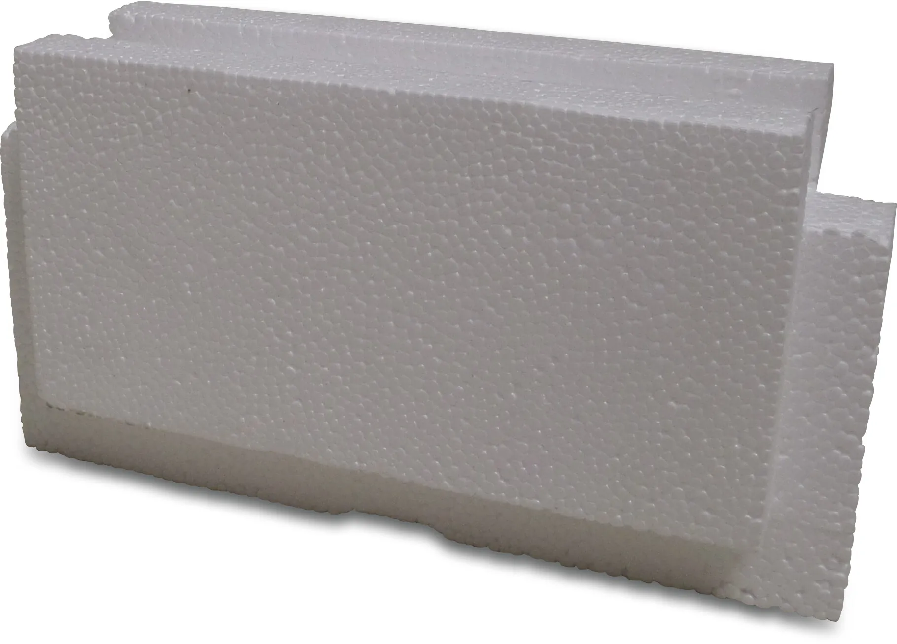 Endstück für Schwimmbad Schnellbaublock EPS25 300 mm Weiß
