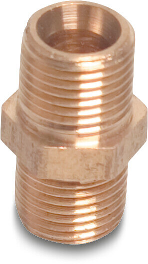Nippel conisch dichtend messing 1" buitendraad P1