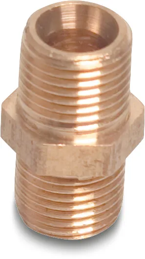 Nippel conisch dichtend messing 1" buitendraad P1