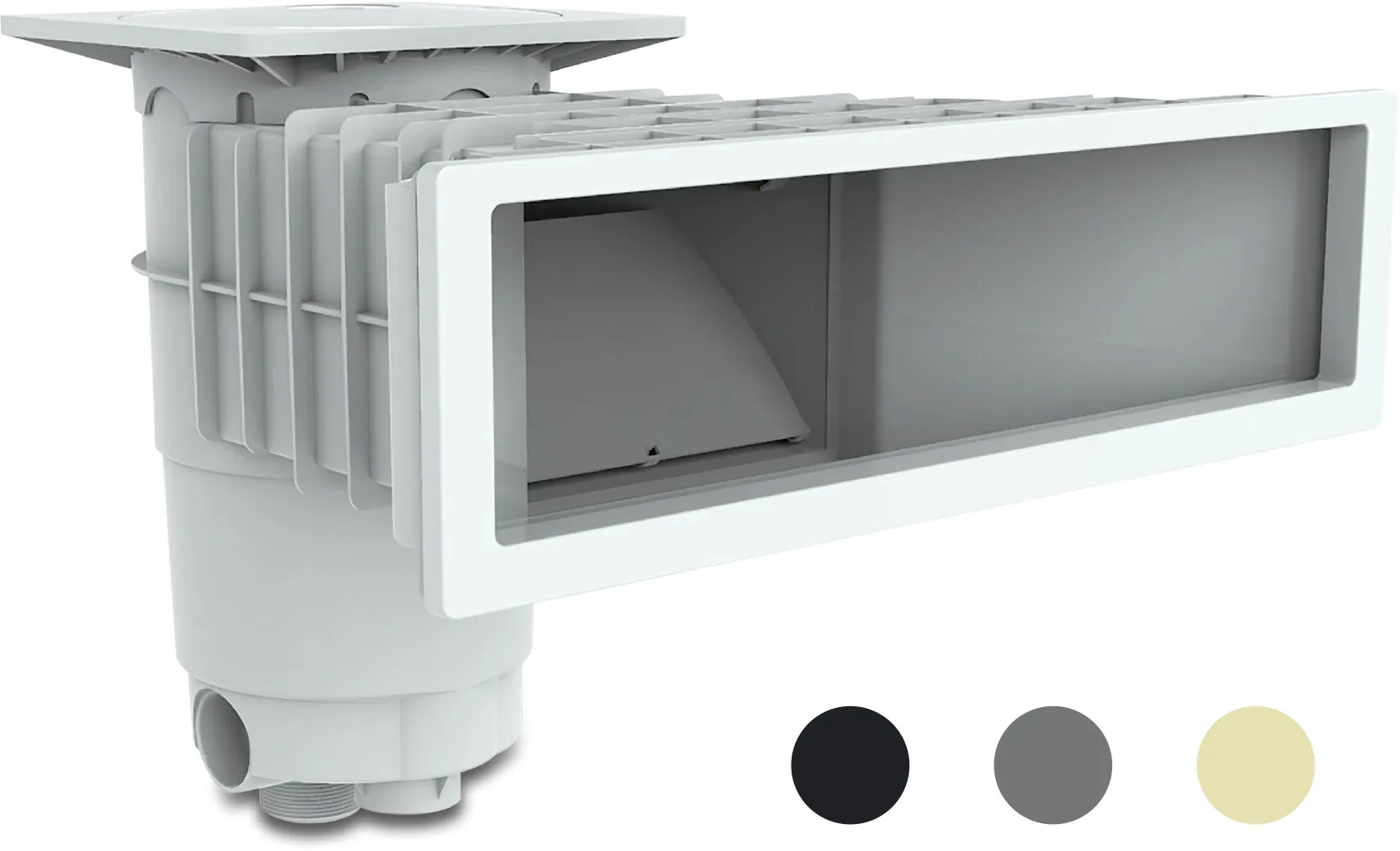 Weltico Skimmer ABS 1 1/2" x 2" binnendraad grijs type A500 Design