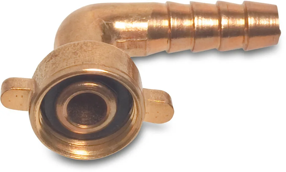 Profec 2/3 Winkelschlauchverschraubung 90° Messing 1" x 20 mm Überwurfmutter IG x Schlauchtülle Typ Flachdichtend