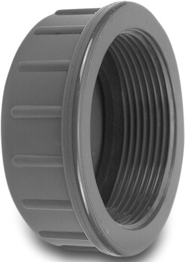 VDL Cap PVC-U 3/8" female thread 10bar grey type plain