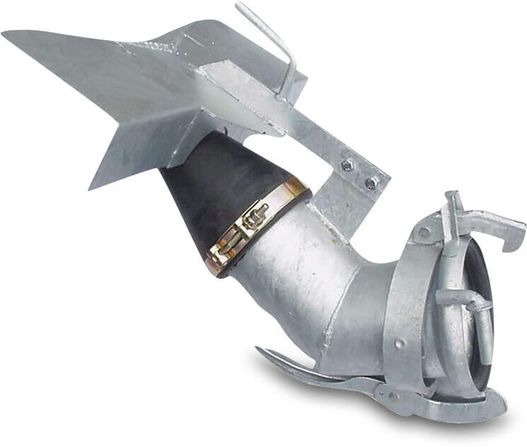 Exact distributor steel female part Perrot with splashprotection
