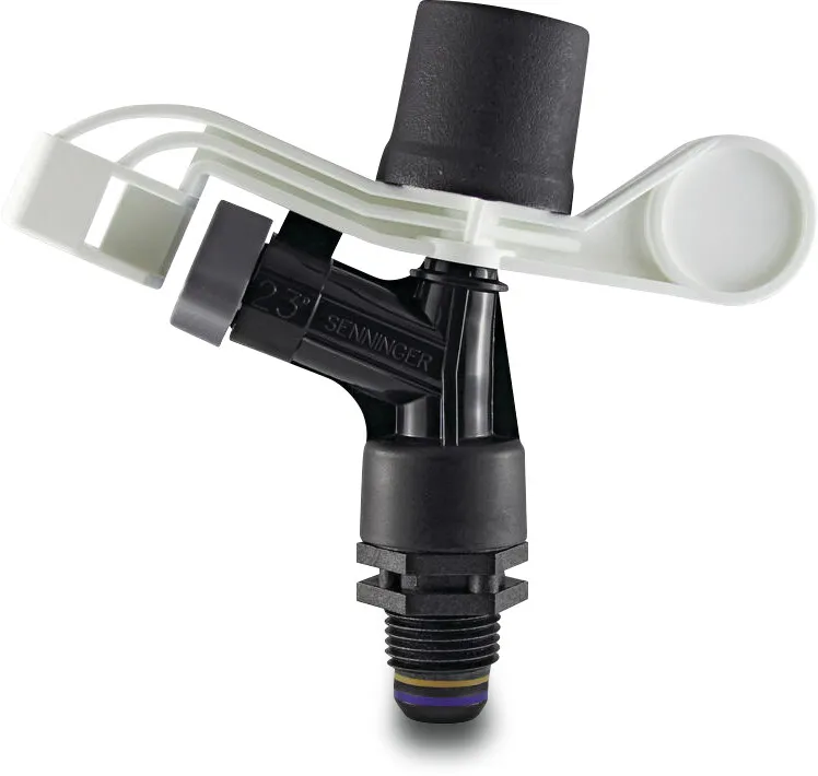 Senninger Sektorsprinkler plastik 3/4" udvendig gevind 4,37 mm gul type Compact Impact 11 med diffuser