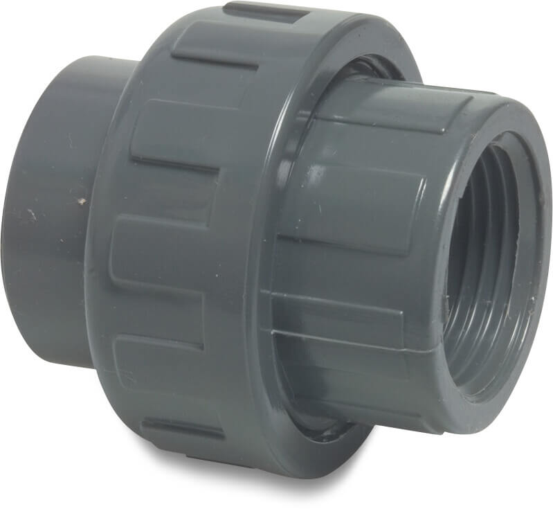 Profec Union adaptor PVC-U imperial glue socket x male thread white