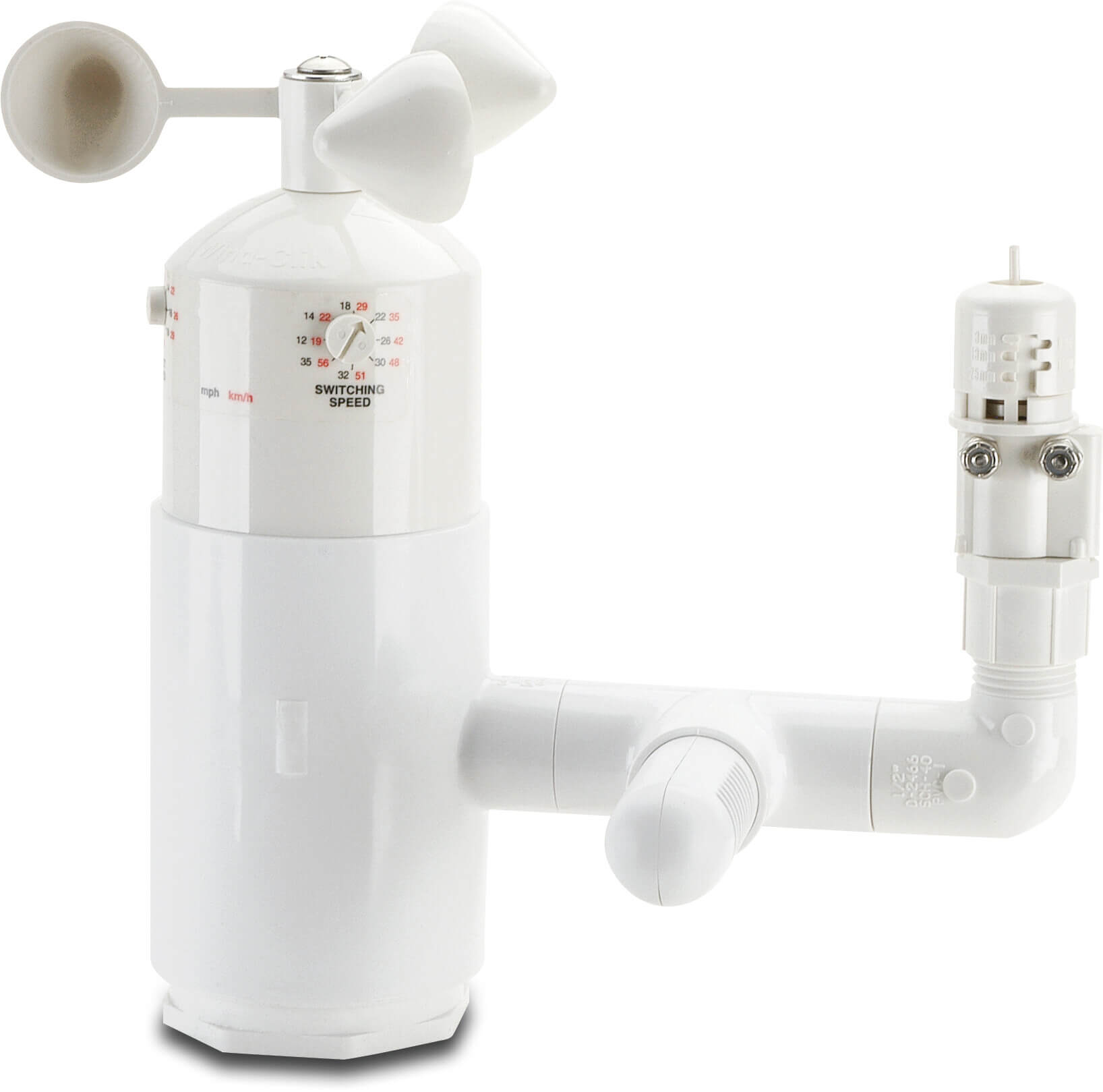 Hunter Wind- und Regensensor 5A 24VAC Weiß Typ MWS